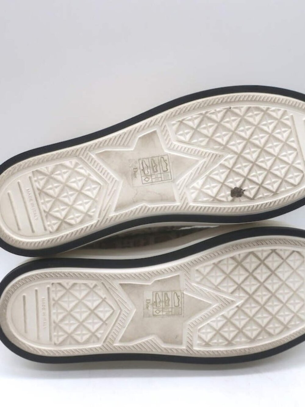 Christian Dior Walk'n'Dior Shearling Platform Sneakers Taupe Oblique Size 38 - Picture 12 of 13